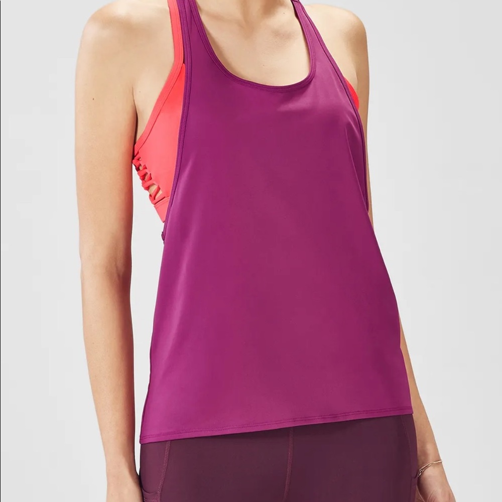 Fabletics Peggy Tank dark purple NWT
